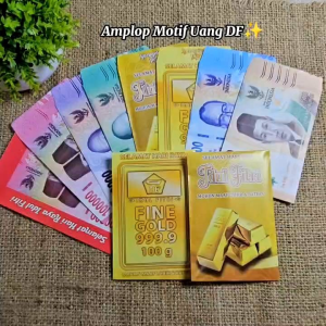 amplop lebaran angpau lebaran karakter uang DF medium isi 100 lembar