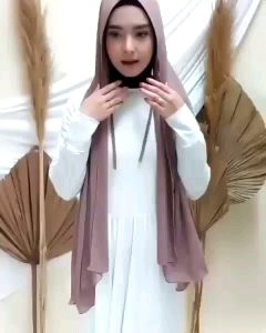 Jilbab Hijab Pasmina Soft Pet Tali Antem 4 Pcs