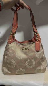 Preloved authentic Ashley Dotted Op Art Hobo shoulder bag
