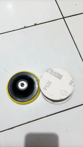 Paket 10pcs amplas bulat dapat 1pcs tatakan amplas gerinda