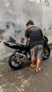 KNALPOT RACING NINJA 2 TAK RR SS R KIS BAHAN GALVANIS PRES TYPE STANDAR ORIGINAL WIN SPEED