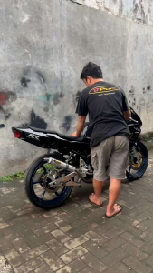 KNALPOT RACING NINJA 2 TAK RR SS R KIS BAHAN STAINLESS PRES TYPE KOBRA MEDIUM ORIGINAL