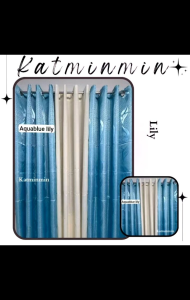 3in1set ring lily satin curtain katrina center (katminmin)5ft6ft standard 80"7ft8ft