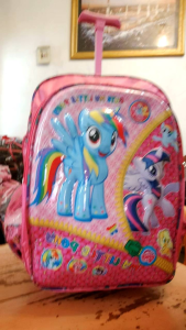 Tas Troley Anak Cewek Karakter Timbul 3D SD 16in