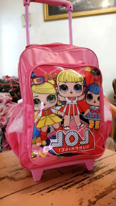 Tas Troli Anak Sekolah Cewek TK/SD 14in