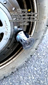 Kunci Gembok Cakram Sepeda Motor Baja Universal Lock Disc Brake