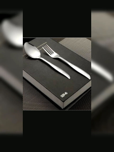 1 Lusin Sendok Dan Garpu Stainless Anti Karat Sendok Garpu Tebal 12PCS Sendok Tebal Garpu Tebal