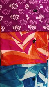 Taara luxe 3 piece combo pure Jaipur cotton tops for daily wear.voiletpinkblue