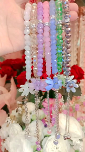 TASBIH KRISTAL 33 BUTIR/Tasbih butir mewah/Tasbih bunga model terbaru