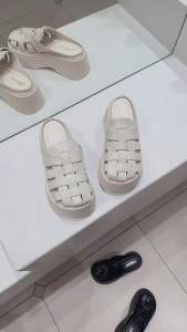 Dép nữ đế cao 7cm kiểu rọ dép sục chất da mềm mang êm hàng QCCC FULL BOX hot hit