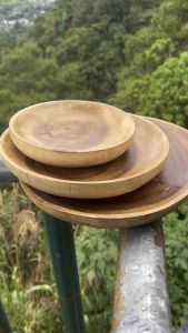 ABSTRACT PLATES- rustic natural wooden plates