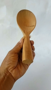 Centong Nasi Kayu Jati Kwalitas Premium Gagang Bulat