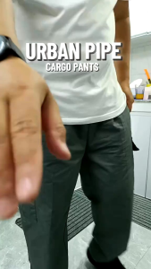 URBAN PIPE Cargo Pants 6 Pockets Garterized Cotton Menswear Outfit