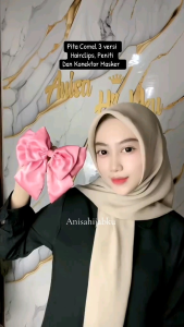 Pita Hijab L Dua Layer  / Pita Coqqoute Peniti / Pita Jilbab Belakang/ Bross Peniti / Hairpin / Pita Ribbon Peniti