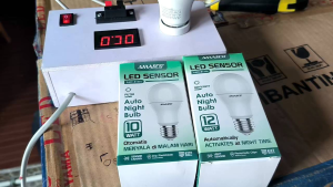 AMASCO Lampu LED Sensor Cahaya 12W 12 Watt Putih SNI