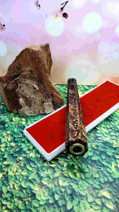 klokotan once pipa kayu liwung macan model belimbing segi delapan a176