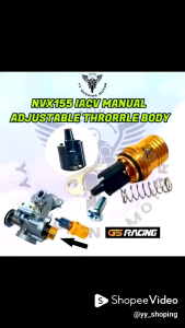 GS RACING IACV ISC MANUAL THROTTLE BODY ADJUSTER NMAX155 NVX155 NVX NMAX SPEED CONTROL VALVE ISCV ISC ADJUSTER