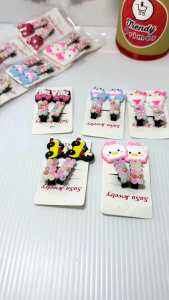 Jepit rambut bebek manik isi 10 pcs/5 pasang