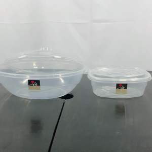 UniGlobal Set of 2 Small & Medium Caserole Food Keeper Container Space Saver