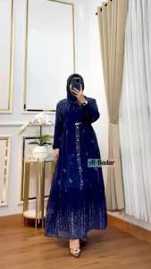 GAMIS CERUTY KANCING DADA MOTIF TERBARU ALBADAR