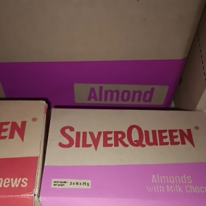 Promo Silverqueen coklat 22gram almond mede fruit nut 1 box (10ps)