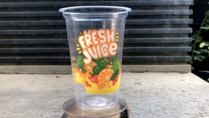 Cup Gelas Plastik Motif Fresh Juice 16 & 22 oz Starindo