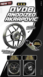 Sapporo Ultimate OV08 Anodized Akrapovic: Cat Semprot & Cat Spray