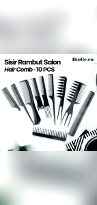 Sisir Rambut Salon Profesional 1 Set 10 Pcs Anti Static Hair Combs Sisir Rambut Lengkap Murah