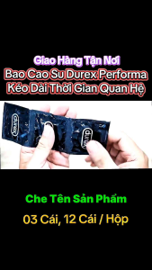 Bao Cao Su Durex Kéo Dài Thời Gian Quan Hệ Durex Performa Chính Hãng Hộp 12 Cái