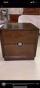 Tủ đầu giường gỗ mun-Táp đầu giường gỗ-kệ đầu giường 2 ngăn kéo