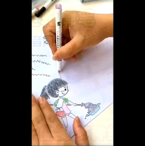 Spidol Garis Bentuk Hati Line Marker Set Spidol Line Markers Set Isi 6 Pcs