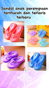 Sandal Anak Perempuan Sandal Jepit Trendy Karakter Kuromi Untuk Usia 2 sampai 7Thn