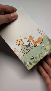 Ready stock The Little Prince Gold Foil non-sticky note single sheet