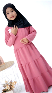 GAMIS ANAK SAKURA UMPAK usia 2-11 Tahun Crinkle Airflow adem dan nyaman tanpa hijab