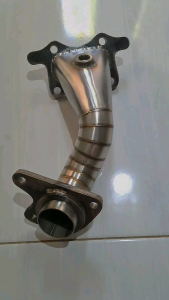 Downpipe honda brio pnp bahan stainless