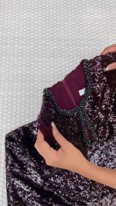 MG174-0125 : มินิเดรส Red Sequin Dress