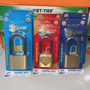 [chính hãng] khoá đồng bấm gọng dài Việt Tiệp 01624