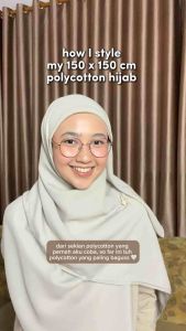 FARIVA - Polycotton Premium 140 cm Grade A Hijab Syar’i Kerudung Jumbo Segiempat Wide Size