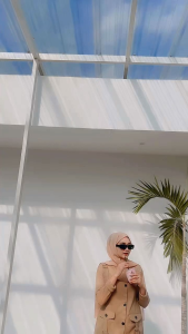 Overall Innara Cargo Rok Kodok Wanita Korean Style Bahan Twill Strech Allsize Fit XL