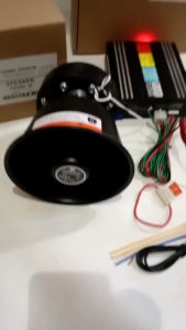 federal signal SA5200 modul sirine emergency wireless power 200 Watt dengan speaker horn 200 Watt.