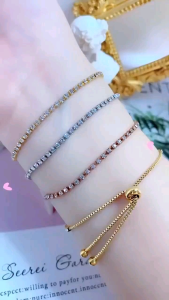 Gelang Wanita Aksesoris Rantai Serut Mewah Untuk Acara Pesta