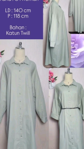 (NewUp 22Nov) KEMEJA Dress wanita lengan panjang  Preloved seperti baru
