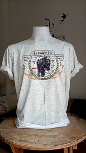 เสื้อยืดลาย ตราช้าง สี นิ้ว เสื้อวัดจากรอบอก 32 36 3XL 40 44 48 5XL 52