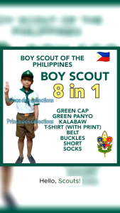 NEW COD TYPE B SCOUTING UNIFORM SET (8 IN 1) (KIDS TO ADULT)