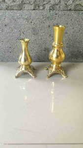 Tempat Tancap Hio Dupa Batang Stick Kuningan Motif Vas Ukir 1 Pcs