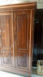 lemari pakaian jati 3 pintu/ grosir jaya furniture