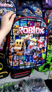 Roblox 14 Inches Elementary Backpack for Kids Vibrant Character Design Perfect for School & Play Durable Fun Kids Bag