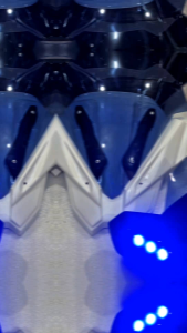 kedok topeng tameng plus visor winsil nmax turbo / nmax neo dengan lampu led - cover tamneg depan nmax turbo / nmax neo