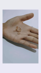 ANTING WANITA ANTI KARAT BERLIAN LAPIS EMAS PERHIASAN AKSESORIS FASHION