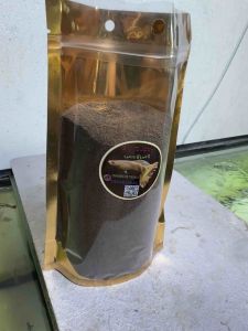 อาหารปลาไฮเกรด(คุณภาพสูง) -ปลาหางนกยูง -ปลาสวยงาม -กุ้งแคระ โปรตีนไม่ต่ำกว่า 60% กึ่ง ลอย-จม เม็ดพอดีปากปลา กินง่ายโตไว ช่วยสร้างบอดี้ของปลาให้ลำตัวใหญ่ยิ่งขึ้น ขนาด 420g+